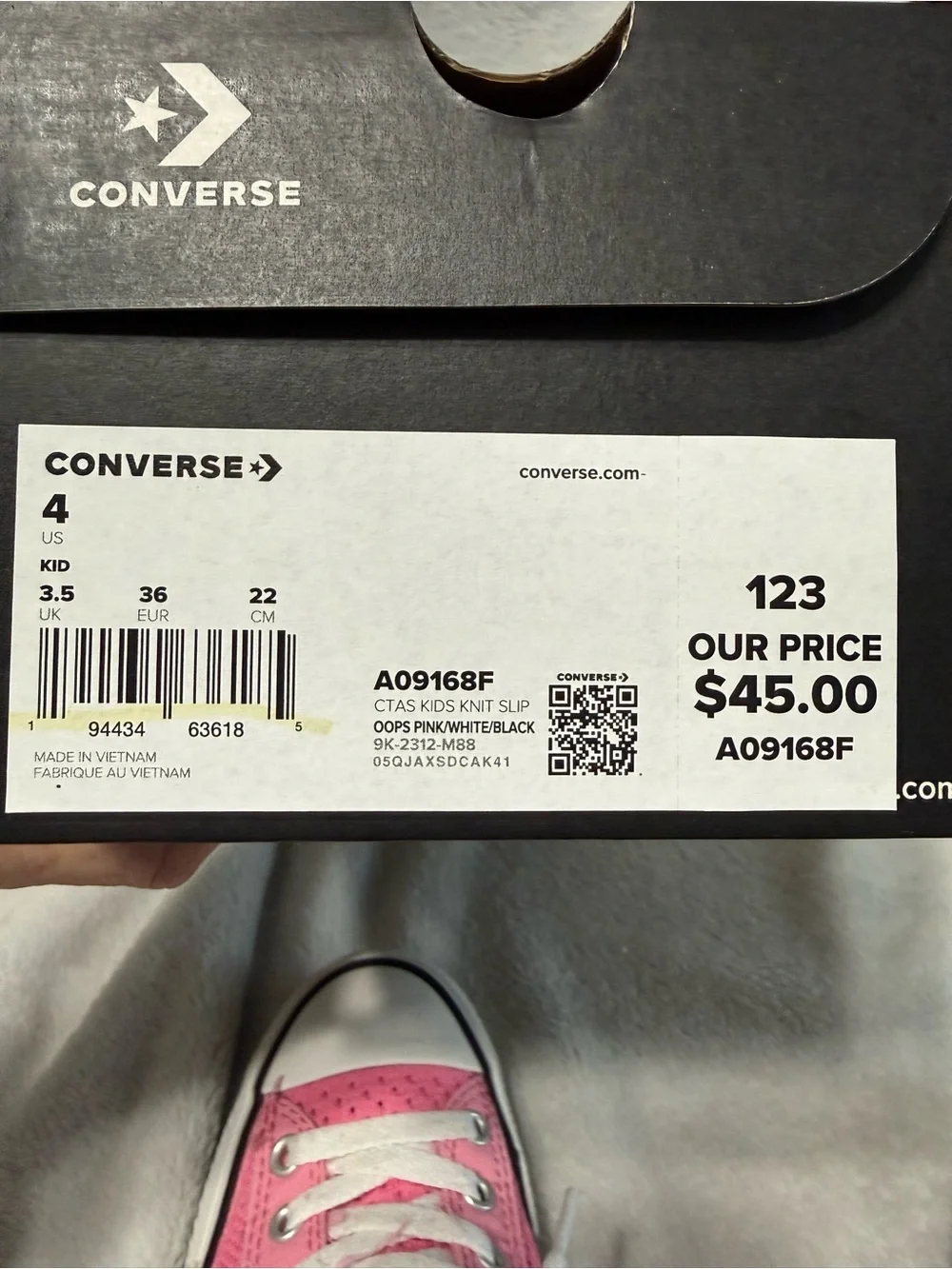 Converse Kids Bright Pink Low-Top Sneakers